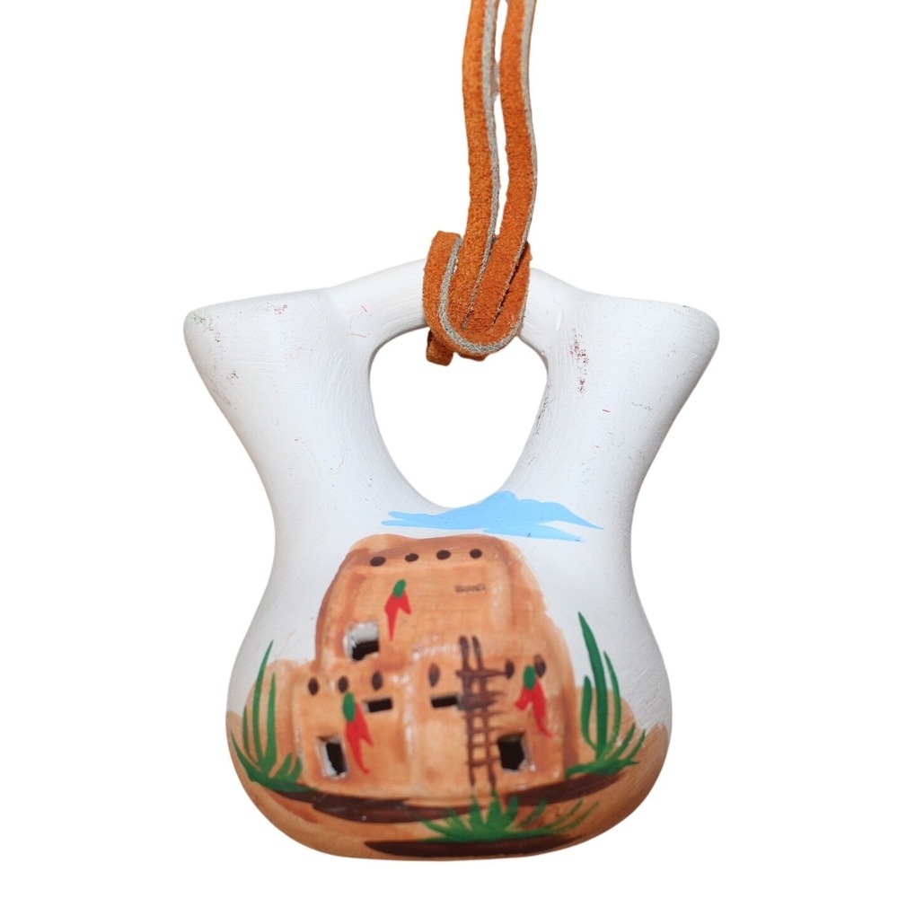 Santa Fe Mini Native Style Pottery Vase Southwestern Hand Painted